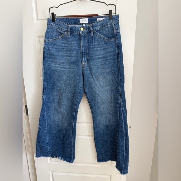Frame Denim Le Baggy Palazzo Flare Jeans - Picture 2 of 5